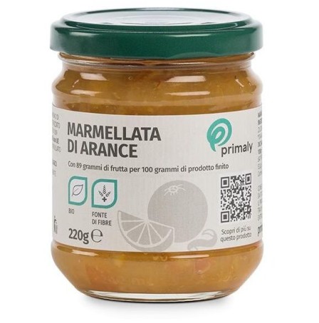 PRIMALY Marmellata Arance Bio 220g